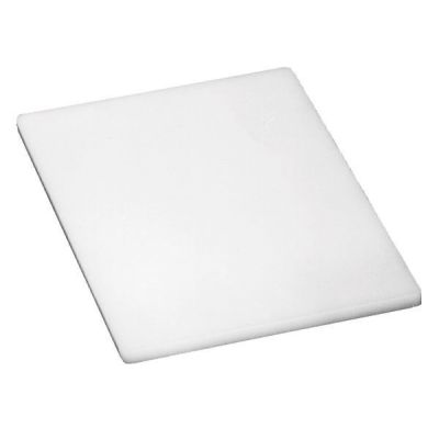 24" x 18" Polyethylene Cutting Board - White