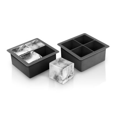 Set of Two Silicone Ice Cube Molds