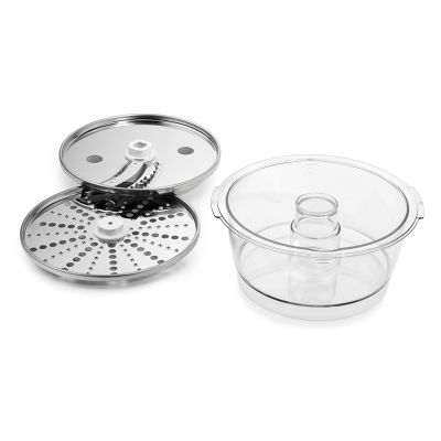 Mini bowl 4 cups, French fry disc and parmesan/ice shaver disc