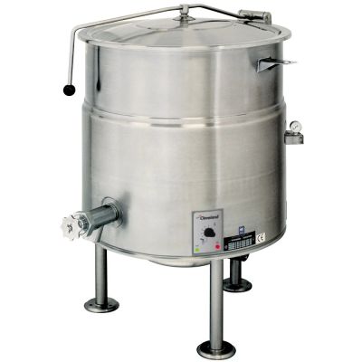 Electric Stationary Steam Kettle 30 Gallon