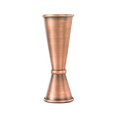 1 oz and 2 oz Stainless Steel Jigger - Antique Copper-Plated