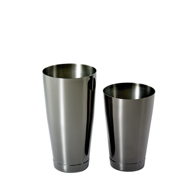 Set of Two Stainless Steel Shakers - Black