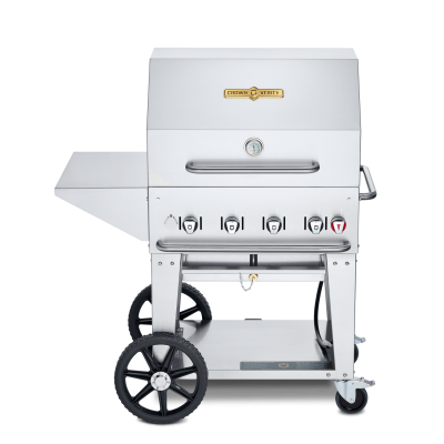 38" Natural Gas Grill with Lid and Shelf