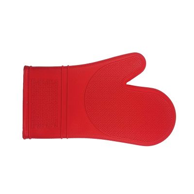 12" Silicone Oven Mitt - Red