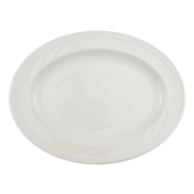  Assiette Ovale 13 1/2" en porcelaine - Elan