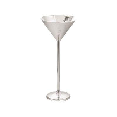 Seau forme verre martini - Acier inoxydable avec grain