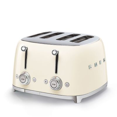 1400W Four-Slot Toaster - Cream