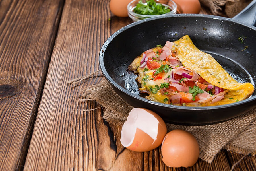 Omelettes garnies